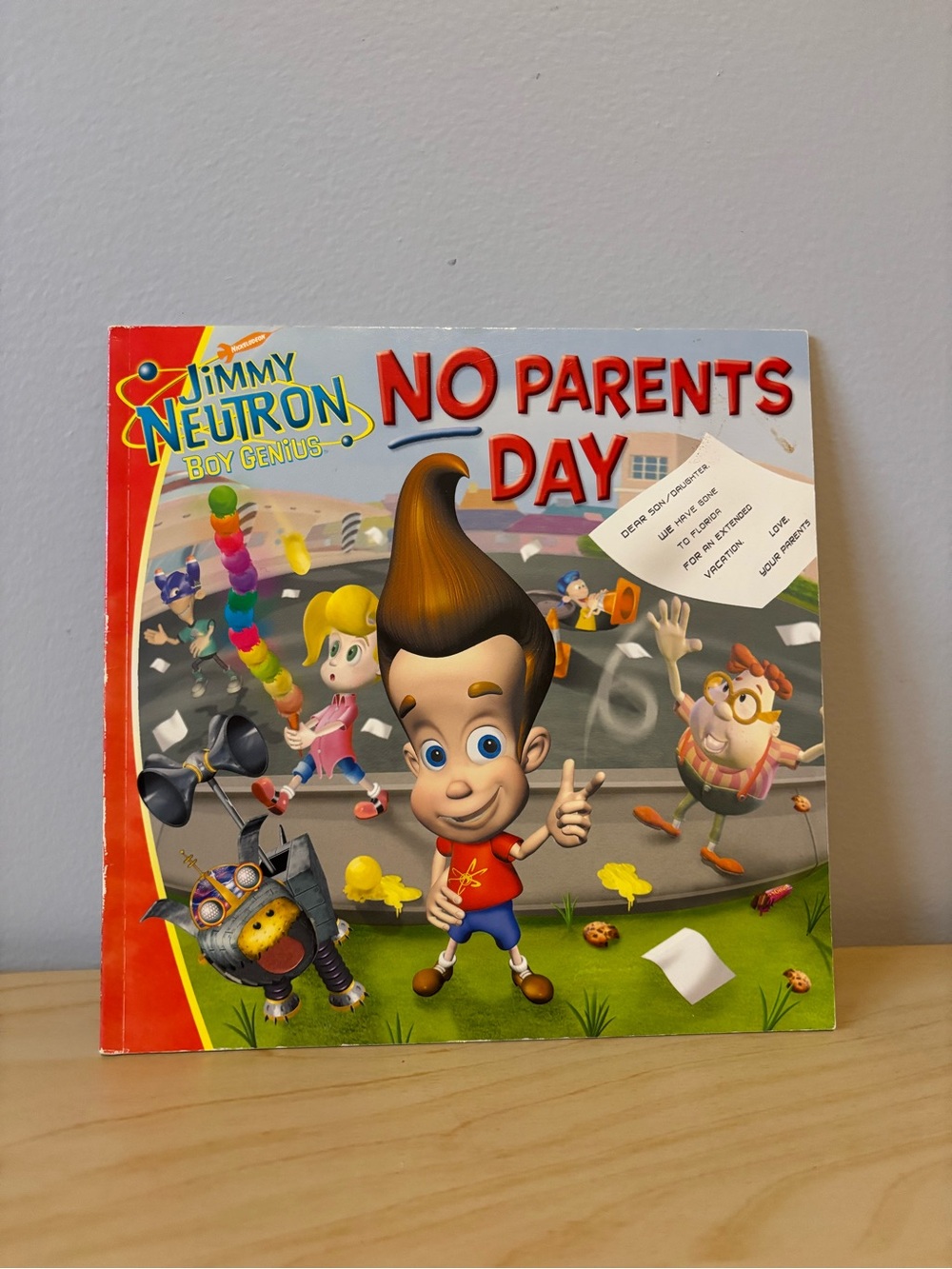 Jimmy Neutron “No Parents Day” Book - 2001